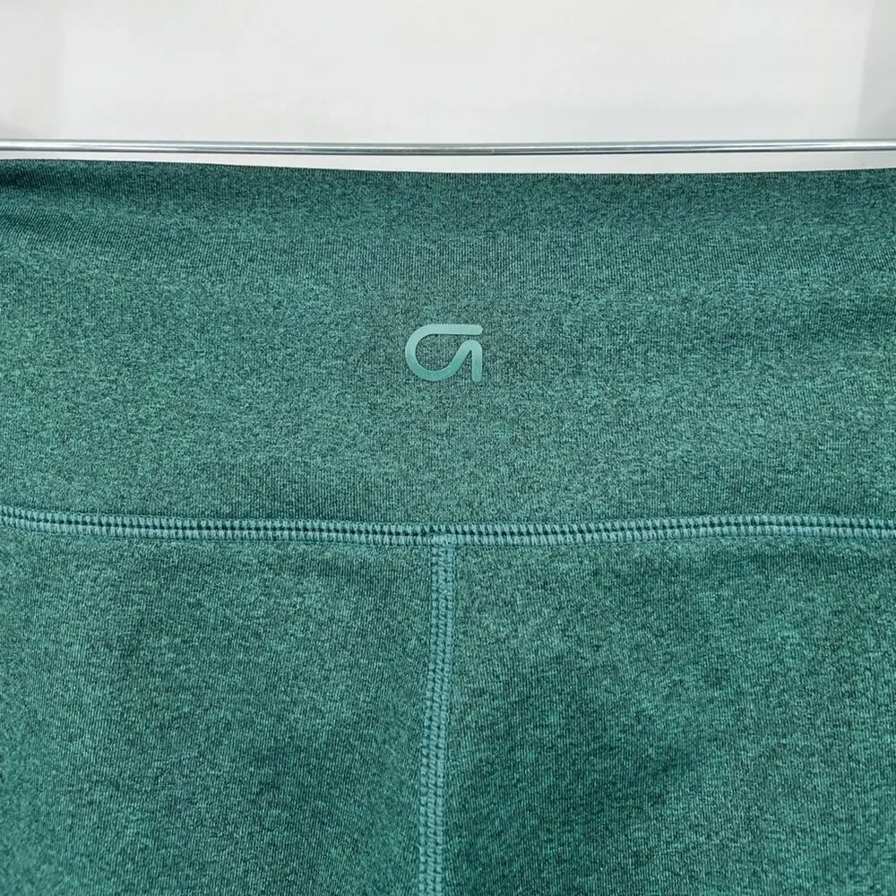 GAP Fit Teen Girl’s Crossover High Rise Flare Leggings Pants Dark Green Sz 14-16